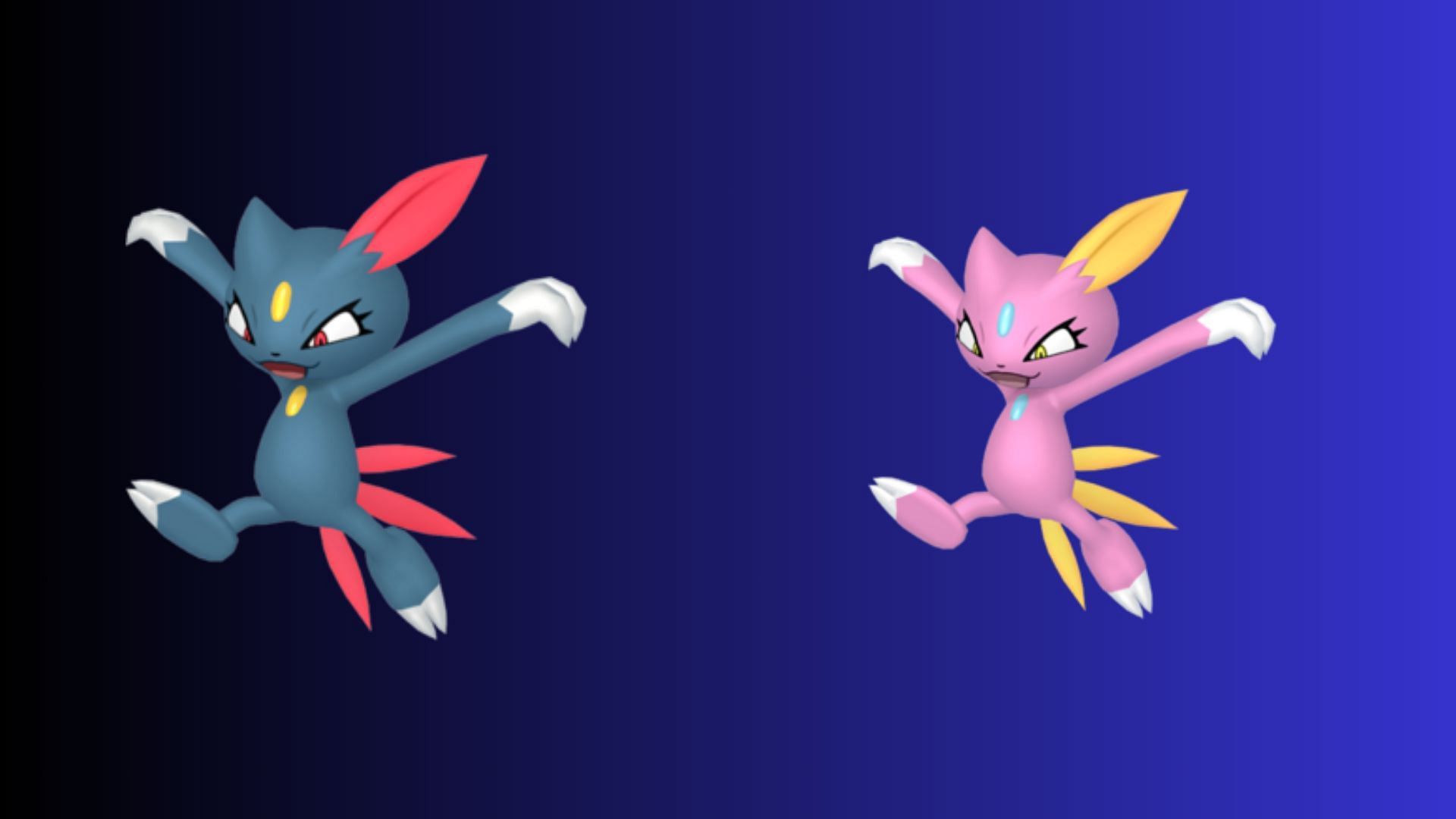 Sneasel and its Shiny form (Image via TPC)